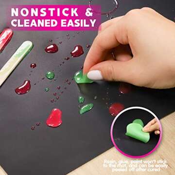 LEOBRO Extra Large Silicone Mats for Crafting and Baking