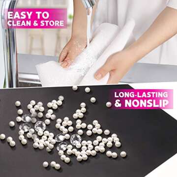 LEOBRO Extra Large Silicone Mats for Crafting and Baking