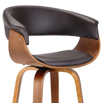 Stylish Armen Living Julyssa Mid-Century Bar Stool
