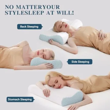 Memory Foam Cervical Pillow for Neck Pain Relief & Support
