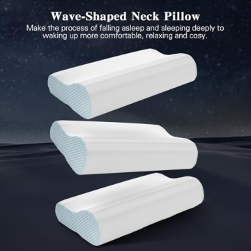 Memory Foam Cervical Pillow for Neck Pain Relief & Support