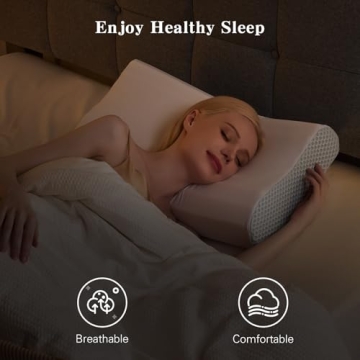 Memory Foam Cervical Pillow for Neck Pain Relief & Support