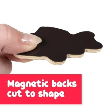 Educational Wooden Sea Animal Magnets for Kids