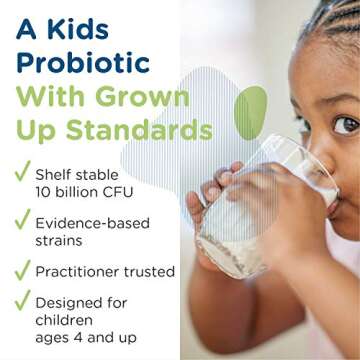 Designs for Health ProbioMed Kids Chewable Probiotic - 10b CFU Gut & Immune Support for Children - L...