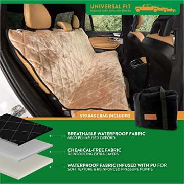 Versatile Plush Paws Velvet Rear Car Seat Cover Essentials