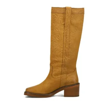 Frye Kate Pull On Western Boot for Women in Marigold Floral