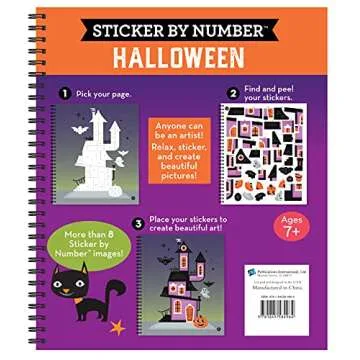 Brain Games - Sticker by Number: Halloween (Volume 1) - Fun & Educational