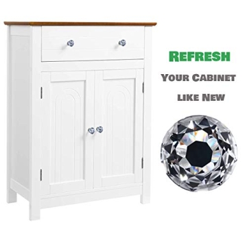 DEELF OUTLET Crystal Cabinet Knobs for Kitchen Elegance