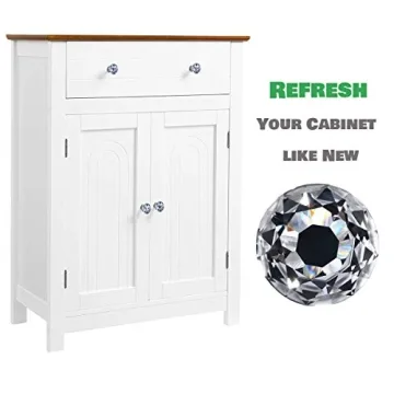 DEELF OUTLET Crystal Cabinet Knobs for Kitchen Elegance