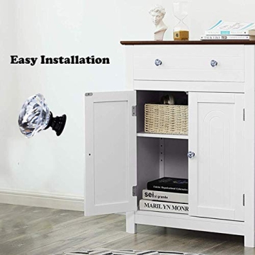 DEELF OUTLET Crystal Cabinet Knobs for Kitchen Elegance