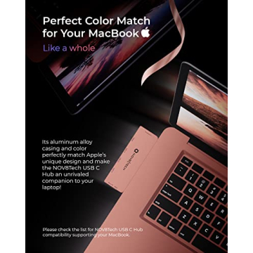 Nov8Tech USB C Hub for Seamless Connectivity with MacBook