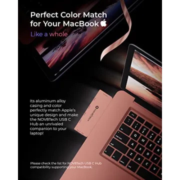 Nov8Tech USB C Hub for Seamless Connectivity with MacBook