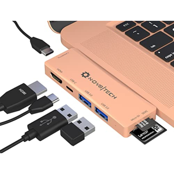 Nov8Tech USB C Hub for Seamless Connectivity with MacBook