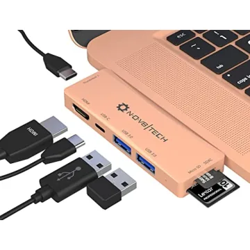 Nov8Tech USB C Hub for Seamless Connectivity with MacBook