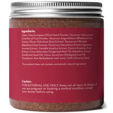 Pure Body Naturals Superfruit Smoothie Scrub, 8.8 fl oz | Antioxidant-Rich Exfoliating Scrub for Smooth, Rejuvenated Skin