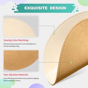 Stylish Besezx Mouse Pad for All Mouse Types, 9x9 Inch