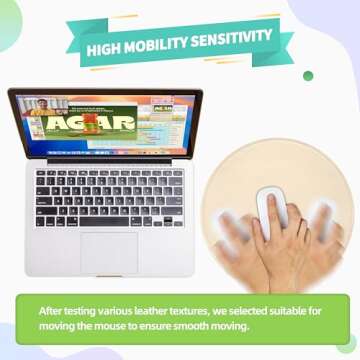 Stylish Besezx Mouse Pad for All Mouse Types, 9x9 Inch