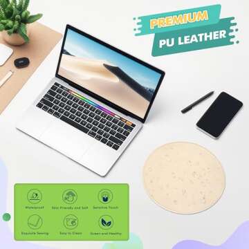 Stylish Besezx Mouse Pad for All Mouse Types, 9x9 Inch