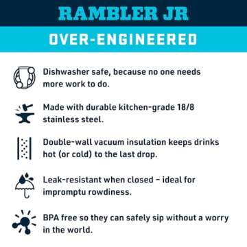 YETI Rambler Jr. 12 oz Kids Bottle, with Straw Cap, Daybreak Yellow