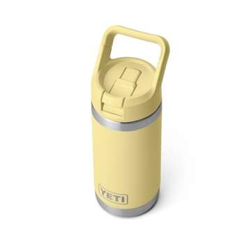 YETI Rambler Jr. 12 oz Kids Bottle, with Straw Cap, Daybreak Yellow