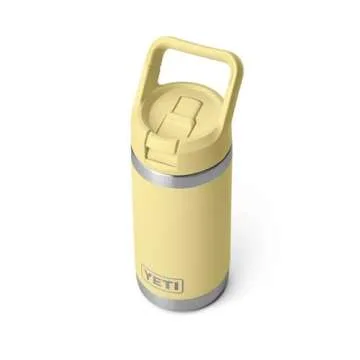 YETI Rambler Jr. 12 oz Kids Bottle, with Straw Cap, Daybreak Yellow