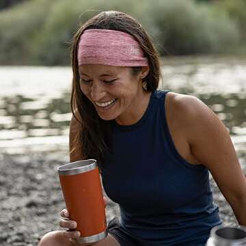 BUFF CoolNet UV Half Neck Gaitor, UPF 50 Sun Protection, Breathable, Cooling Bandana, Versatile, Quick Dry Face Mask, Black, Adult Size