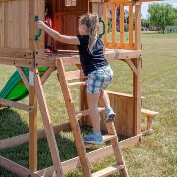 Backyard Discovery Montpelier Cedar Wood Swing Set