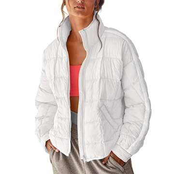 Stylish Aiopr Women's Oversized Lightweight Down Coat - Perfect for Travel
