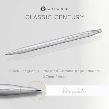 Cross Century Chrome .7mm Pencil - A Timeless Writing Instrument in a Sleek Design