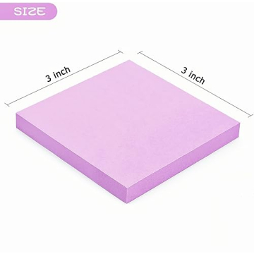 Early Buy Sticky Notes 3x3, 6 Pastel Color Pack