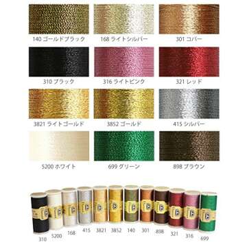 DMC Diamant Metallic Needlework Thread, 38.2-Yard Dark Silver (010288)