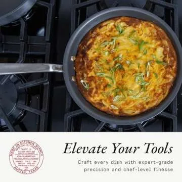 Made In Cookware - ProCoat 12" Non Stick Frying Pan (Graphite) - 5 Ply Stainless Clad Nonstick - Professional Cookware - Crafted in USA - Induction Compatible