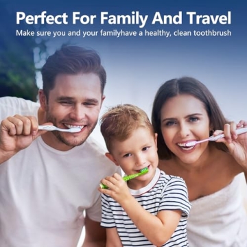 UV Toothbrush Covers Case with Sanitizer and Holder