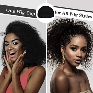 Dreamlover Black Wig Cap for Frontal - 12 Pack Comfort