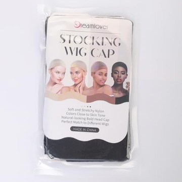 Dreamlover Black Wig Cap for Frontal - 12 Pack Comfort