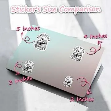 STICKYAME (3pcs) Death by TBR Sticker, Book Lover Sticker, Book Nerd Sticker, Bookish Sticker, Skull Sticker, Funny Skull Stickers, Kindle Stickers, Reading Stickers, Bookish Stickers, Bookish Water