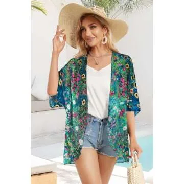 Summer Kimono Cardigan for Women Stylish Cover-ups