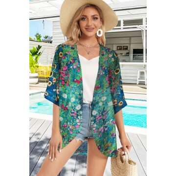 Summer Kimono Cardigan for Women Stylish Cover-ups
