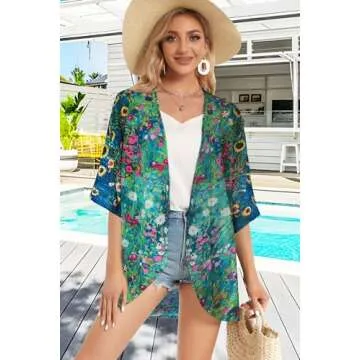 Summer Kimono Cardigan for Women Stylish Cover-ups