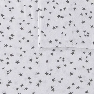 Soft Cotton Flannel Animal Stars Twin Sheet Set for Winter