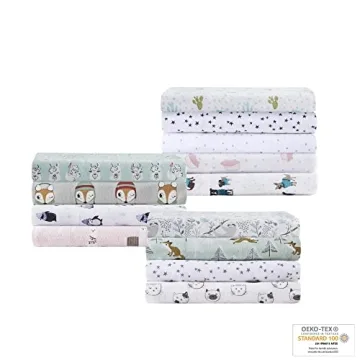 Soft Cotton Flannel Animal Stars Twin Sheet Set for Winter