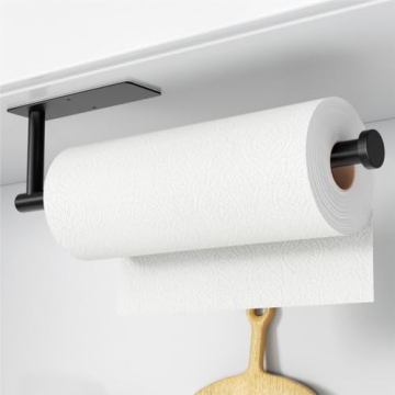 Wall Mounted Matte Black Paper Towel Holder