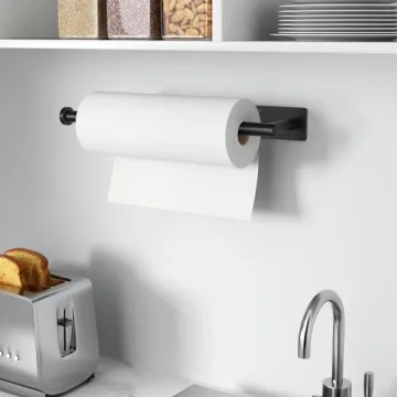 Wall Mounted Matte Black Paper Towel Holder