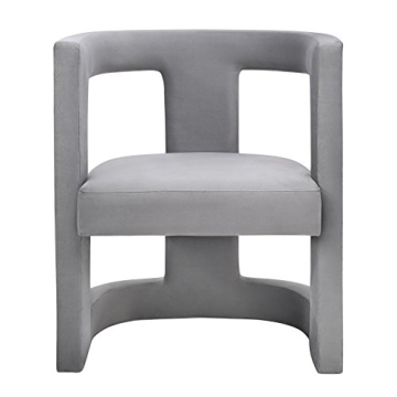TOV Furniture ADA Accent Chair in Grey Velvet for Modern Homes