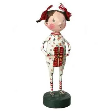 Lori Mitchell 12265 Jenny's Christmas Jammies Figurine 6.5"