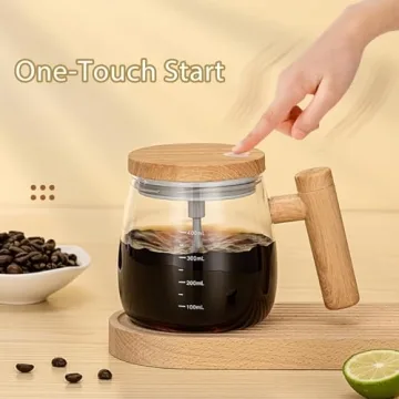 KyooteLfv Self Stirring Mug for Effortless Mixing