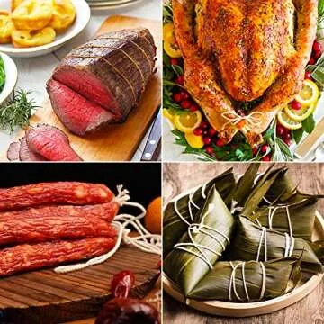 Tenn Well Cooking Twine, 3Ply 656Feet 1mm Food Safe Cotton Kitchen String Butchers Twine for Roasting, Trussing Turkey, Tying Meat, Making Sausage, Baking and More