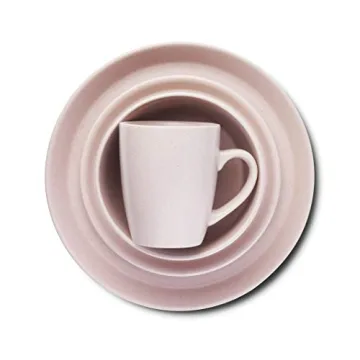 Stone Lain Albie Modern Dinnerware Set for 4, Pink
