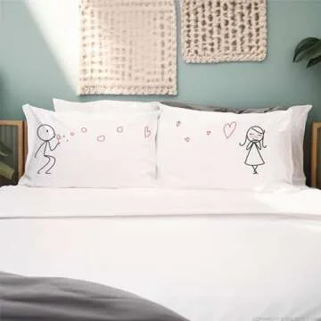 BoldLoft from My Heart to Yours Couples Pillowcases-Love Gifts for Her, Couple Gifts for Husband, Wi...