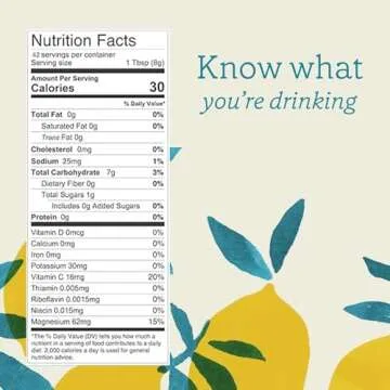 GOODONYA Organic Hydration Electrolyte Powder | Lemon, Coconut Water, Magnesium, Himalayan Pink Salt | Only 1g Sugar, No Artificial Flavors | USDA Organic & Plant-Based | 42 Servings